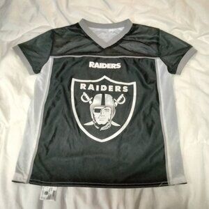 Las Vegas Raiders Youth Medium (M) NFL Flag Football Reversible Jersey